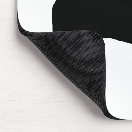 Puggle犬のシルエット マウスパッド (コーナー)