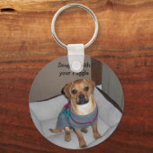 Puggle Keychainを使って寄り添う キーホルダー (正面)