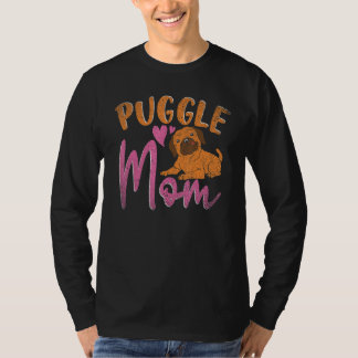 Puggle Mom Dog  Dog Owner Animal Mothers Day Puggl Tシャツ