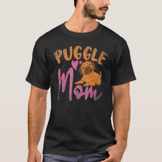 Puggle Mom Dog  Dog Owner Animal Mothers Day Puggl Tシャツ