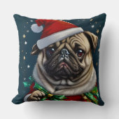 Puggy Claus Collection クッション (正面)