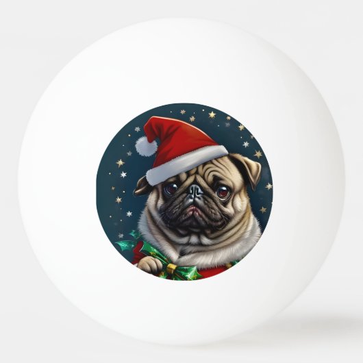 Puggy Claus Collection 卓球ボール (正面)