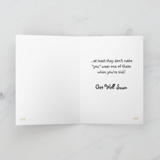 Puggy Get Well Greeting Card カード (内部)