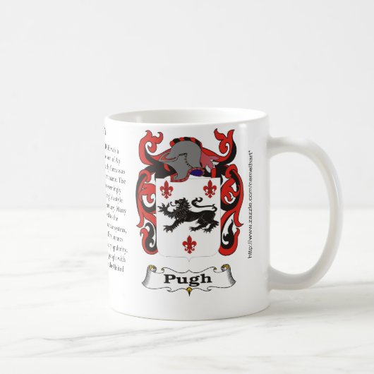 Pugh、起源、意味および頂上 コーヒーマグカップ (右)