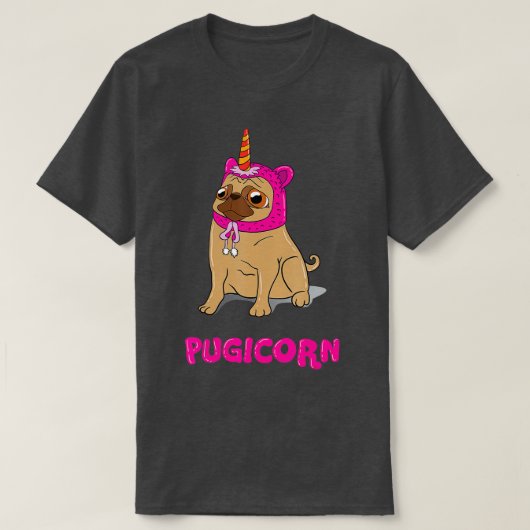 Pugicorn Magical Pug Unicorn Dog Lover Gift Tシャツ (デザイン正面)