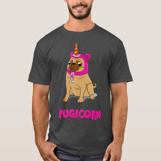 Pugicorn  Magical Pug Unicorn  Dog Lover Gift  Tシャツ