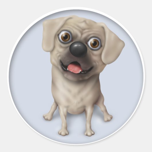 Pugle 2漫画 ラウンドシール (正面)