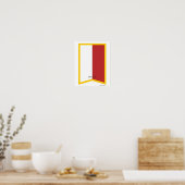 Puglia Italy Region Crest Art Print ポスター (キッチン)