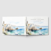 Puglia, Italy Watercolor Landscape Wedding ゲストブック (全面)