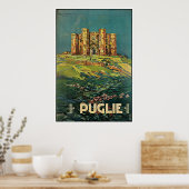 "Puglie ( Puglia )ヴィンテージイタリアン旅行ポスター ポスター (キッチン)