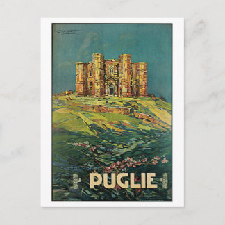 "Puglie ( Puglia )ヴィンテージイタリアン旅行ポスター ポストカード