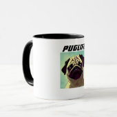 PUGLIFEパグドッグマグショット可愛い目 マグカップ (正面左)