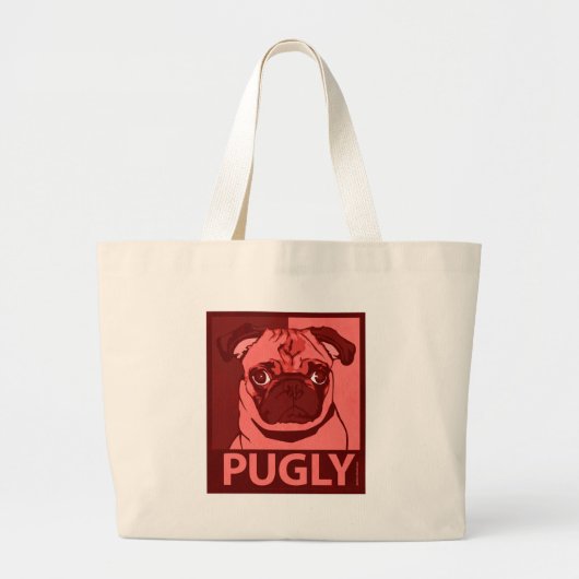 Puglyのバッグ ラージトートバッグ (正面)
