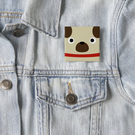 Puglyのパグ 缶バッジ (インサイチュ)