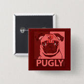 Puglyボタン 缶バッジ (正面&裏面)