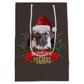 Pugmasのメリーなギフトバッグ ミディアムペーパーバッグ (裏面)