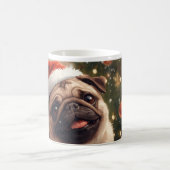 Pugmas: Cute Christmas Pug コーヒーマグカップ (中央)