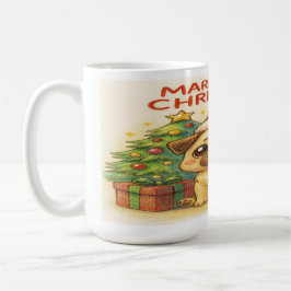Pugmas: Cute Christmas Pug Mug コーヒーマグカップ