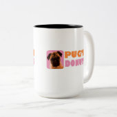 Pug'nのドーナツのマグ ツートーンマグカップ (正面右)
