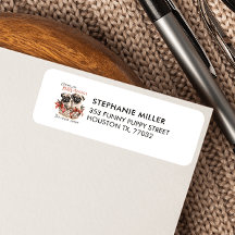 PUGSとキス子犬をテーマにしたクリスマス