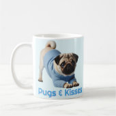 Pugsとキス コーヒーマグカップ (左)