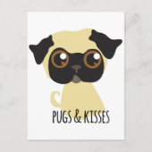 Pugsとキス ポストカード (正面)