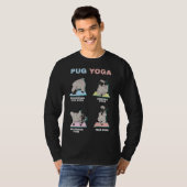 PugsドギーYogistスピリチュアル瞑想クラシックT- Tシャツ (正面フル)