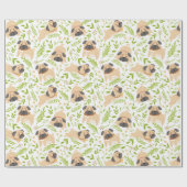 Pugsラッピング紙 ラッピングペーパー (フラット)