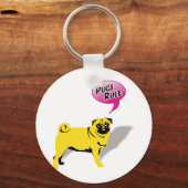 PUGSルーおもしろいルギフト キーホルダー (正面)