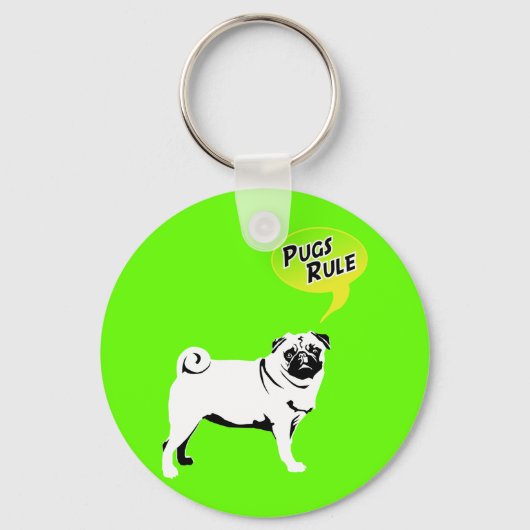 PUGSルーおもしろいルギフト キーホルダー (正面)