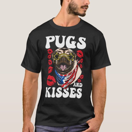 Pugs and Kisses Tシャツ (正面)
