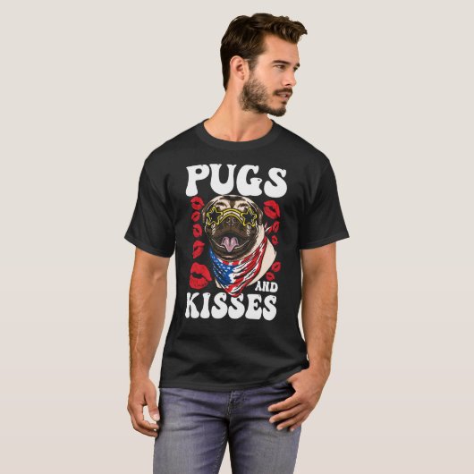 Pugs and Kisses Tシャツ (正面フル)