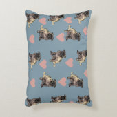 Pugs & hearts アクセントクッション (正面(垂直))