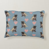 Pugs & hearts アクセントクッション (裏面)