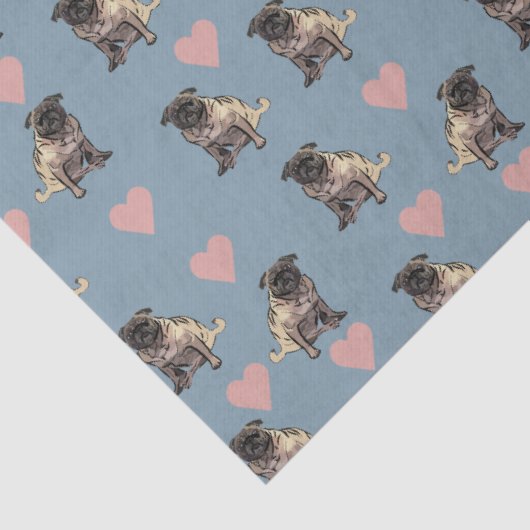 Pugs & hearts 薄葉紙 (詳細)