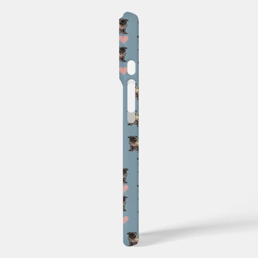 Pugs & hearts Case-Mate iPhoneケース (裏面 / 左)
