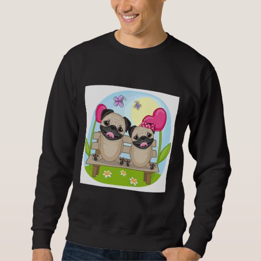 Pugs in Love Essential T-Shirt 862 スウェットシャツ (正面)