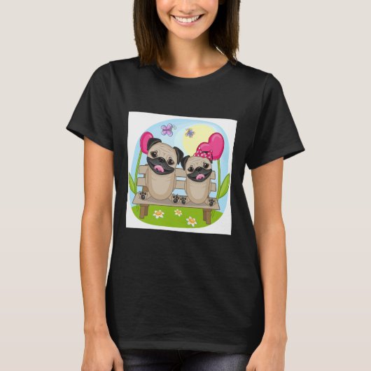 Pugs in Love Essential T-Shirt 862 Tシャツ (正面)