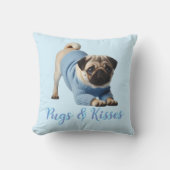 Pugs & Kisses  クッション (正面)