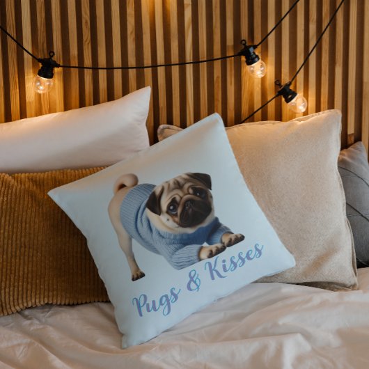 Pugs & Kisses  クッション