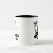 PUGS NOT DRUGS Tシャツ ツートーンマグカップ (中央)