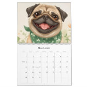  “Pugs of Joy: A 2026 Calendar” Cute Pug Calendar カレンダー (3月 2026)