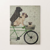 Pugs on Bicycle ジグソーパズル (縦)