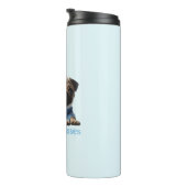 Pugs & Pugs:愛らしいPugをテーマにしたデザイン タンブラー (回転右)