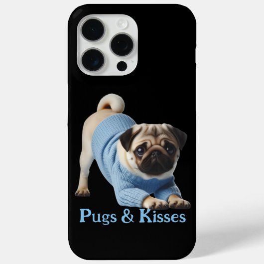 Pugs & Pugs：愛らしいPugをテーマにしたデザイン Case-Mate iPhoneケース (裏面)