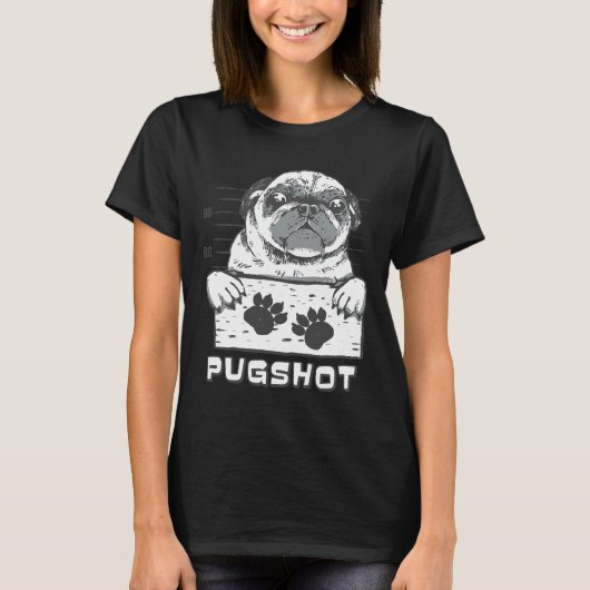 Pugshot a Pug Mugshot Essential T-Shirt 574 Tシャツ (正面)