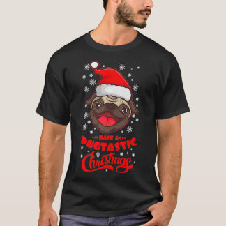 PUGTASTIC CHRISTMAS PUGオーナーおもしろい犬恋人 Tシャツ
