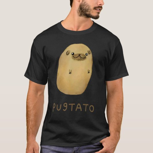 Pugtato Potato Dogs Tシャツ (正面)