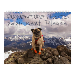 Pugvencure Photo Calendar 2021:次にお願いします。 カレンダー