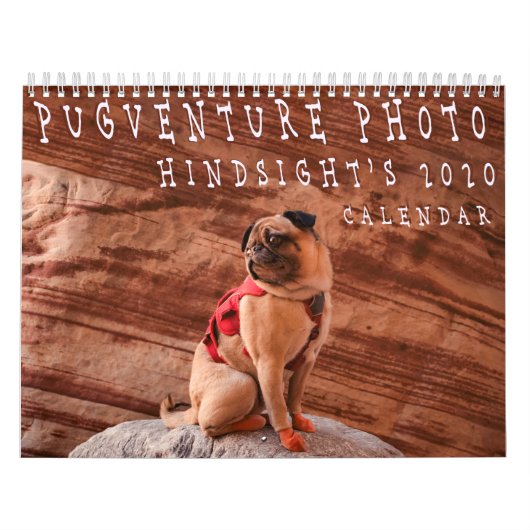Pugventure Photo Hindsightの2020年カレンダー(Mediu) カレンダー (カバー)